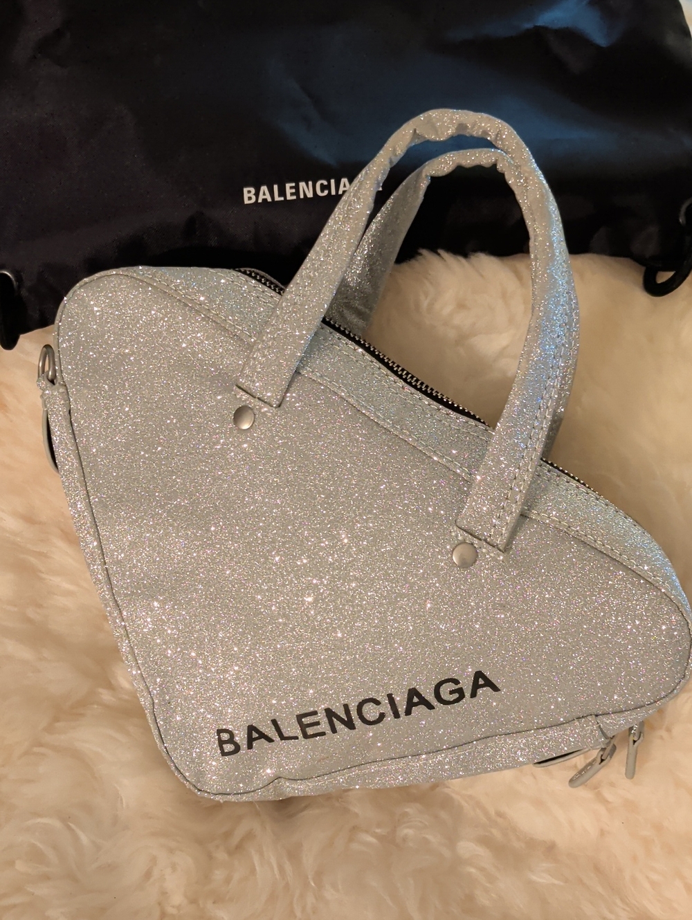 Sparkling Silver Bag